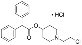 4-Diphenylacetoxy-N-(2-chloroethyl)piperidine hydrochloride solid ...