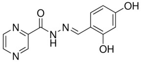 PYRAZINE 2 CARBOXYLIC ACID 2 4 DIHYDROXY BENZYLIDENE HYDRAZIDE